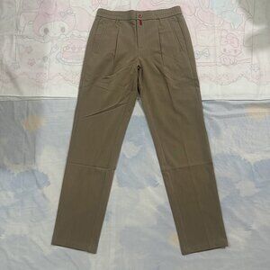 Kiton Khaki Men's Drawstring Casual Pants